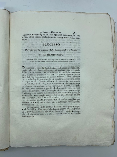 Processo per ottenere lo zuccaro dalle barbabietole o bietole
